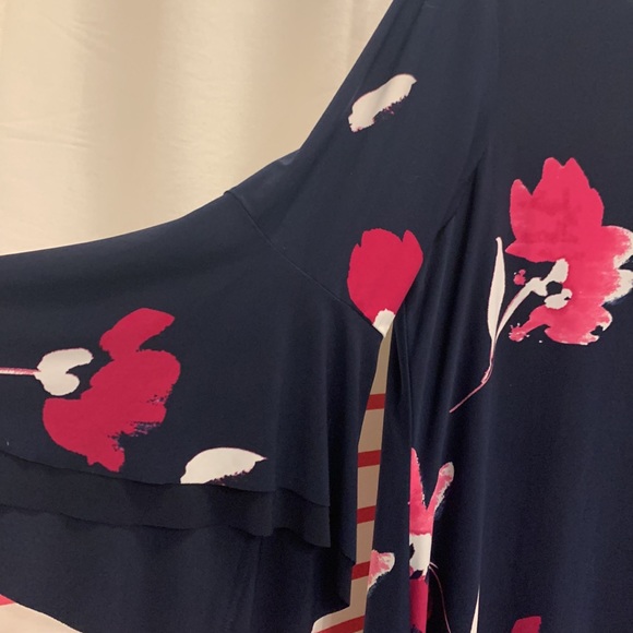 Lauren Ralph Lauren Flutter-Sleeve Floral Dress - Size 18 - Picture 5 of 12